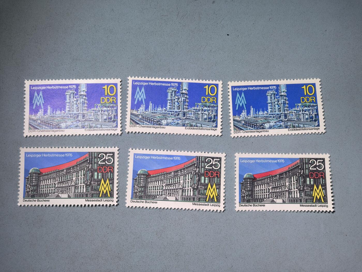 盛世勋华——号角文化勋章邮票专场拍卖第280期 东德邮政1976年发行 2全新票 莱比锡博览会 3套