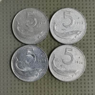 2025年第87场各国散币拍卖（总第87场） - 意大利5里拉铝币4枚