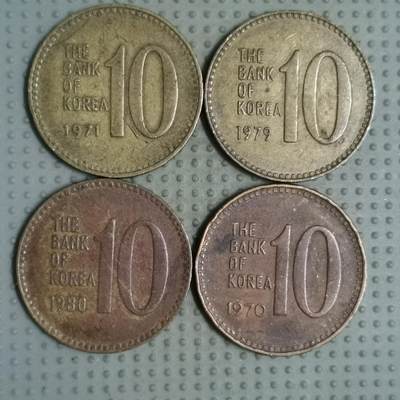 2025年第87场各国散币拍卖（总第87场） - 韩国10元4枚