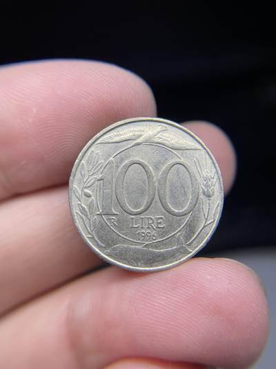 2025年集古藏今外币拍卖第九期-第1场—（总第271拍），可以寄存60天，满160元包邮。 - 1996年意大利100里拉纪念币