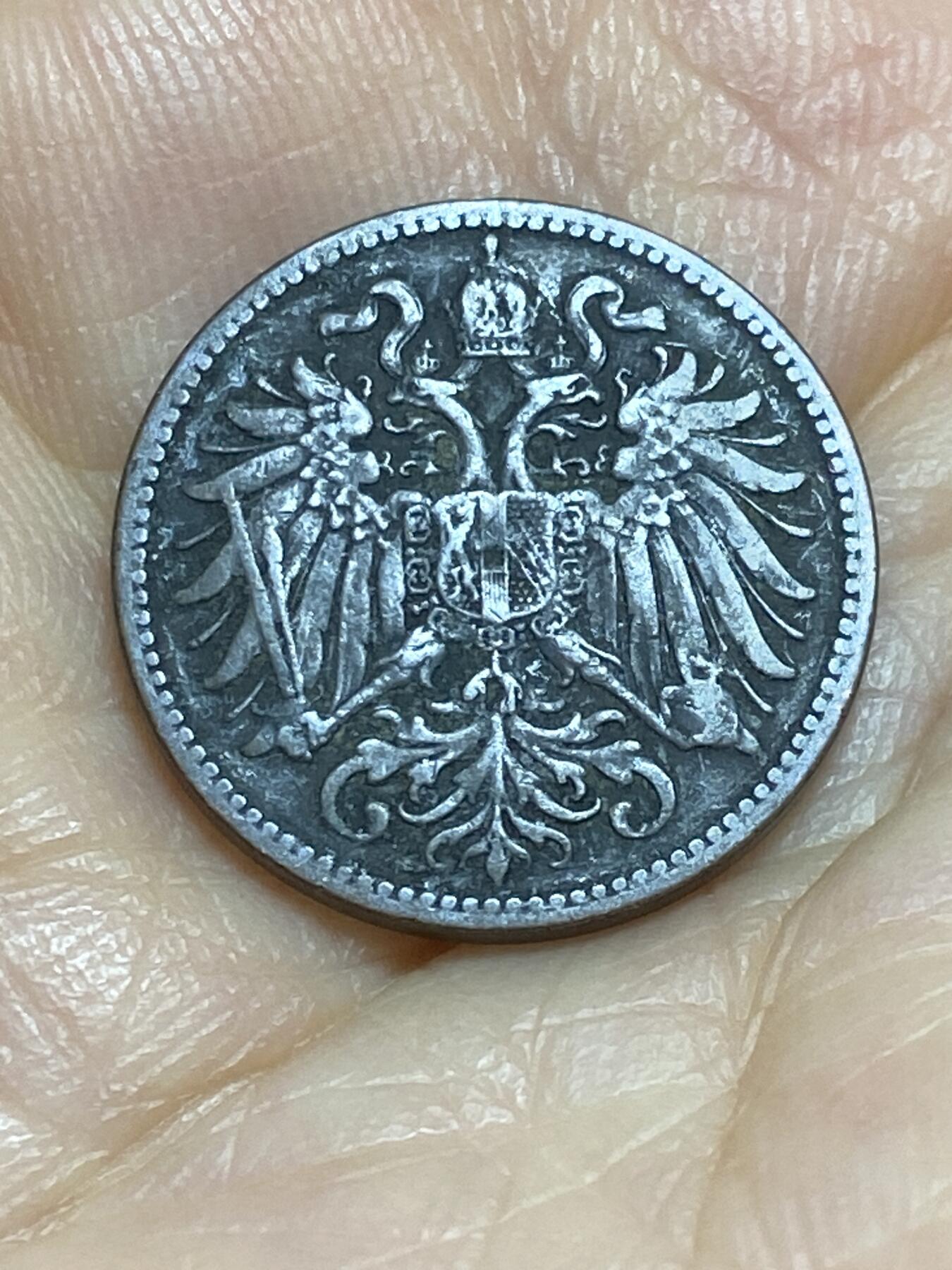 2025年第九十五场(总第一百二十一场）外国好品散币(免佣金) 流通好品–奥地利1897年2赫勒(奥匈帝国弗朗茨·约瑟夫一世时期)