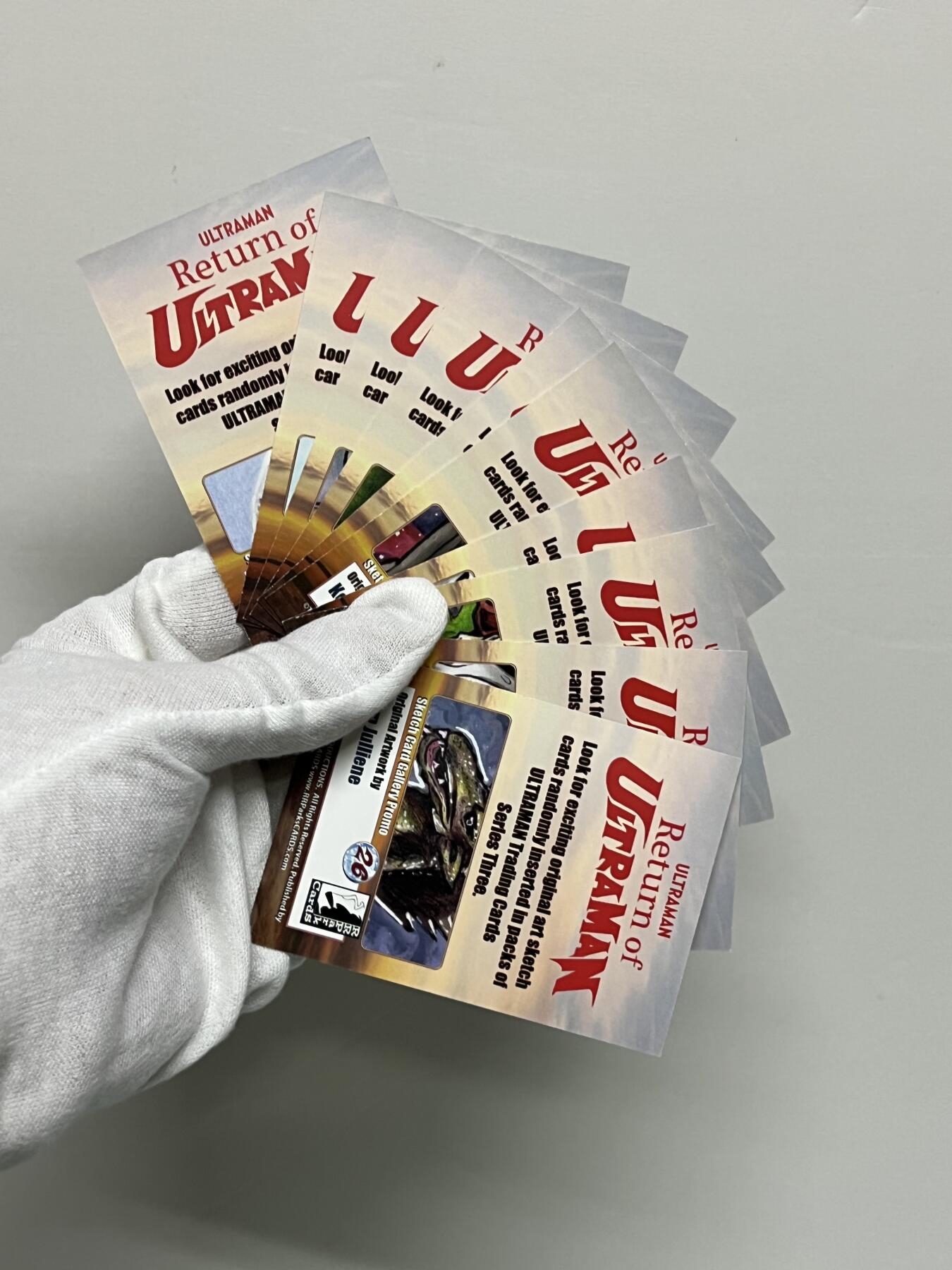零元拍：RRParks Ultraman 归来的奥特曼 杰克奥特曼  圆谷公司 杰克奥特曼  手绘复刻卡 超人气怪兽很多 非常稀有 大比例 10张一起拍！编号见卡背 