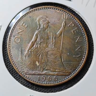 KK钱币收藏小铺 第347场 2月预留时间 周末发货 - 1966英国1便士