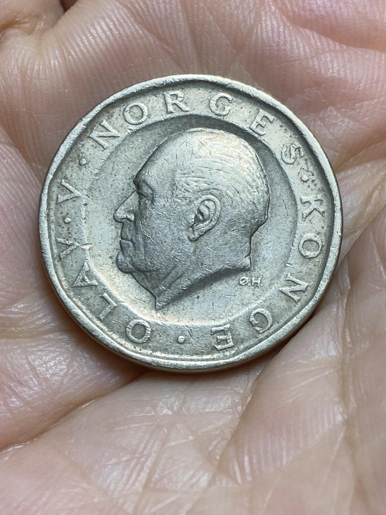 2025年第九十五场(总第一百二十一场）外国好品散币(免佣金) 挪威🇳🇴1986年10克朗(奥拉夫五世时期，第二套最大面值)