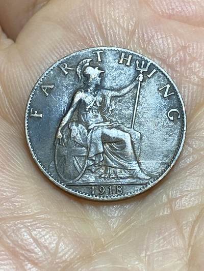 2025年第九十五场(总第一百二十一场）外国好品散币(免佣金) - 英国🇬🇧1918年1法新(乔治五世第一版，关门年)