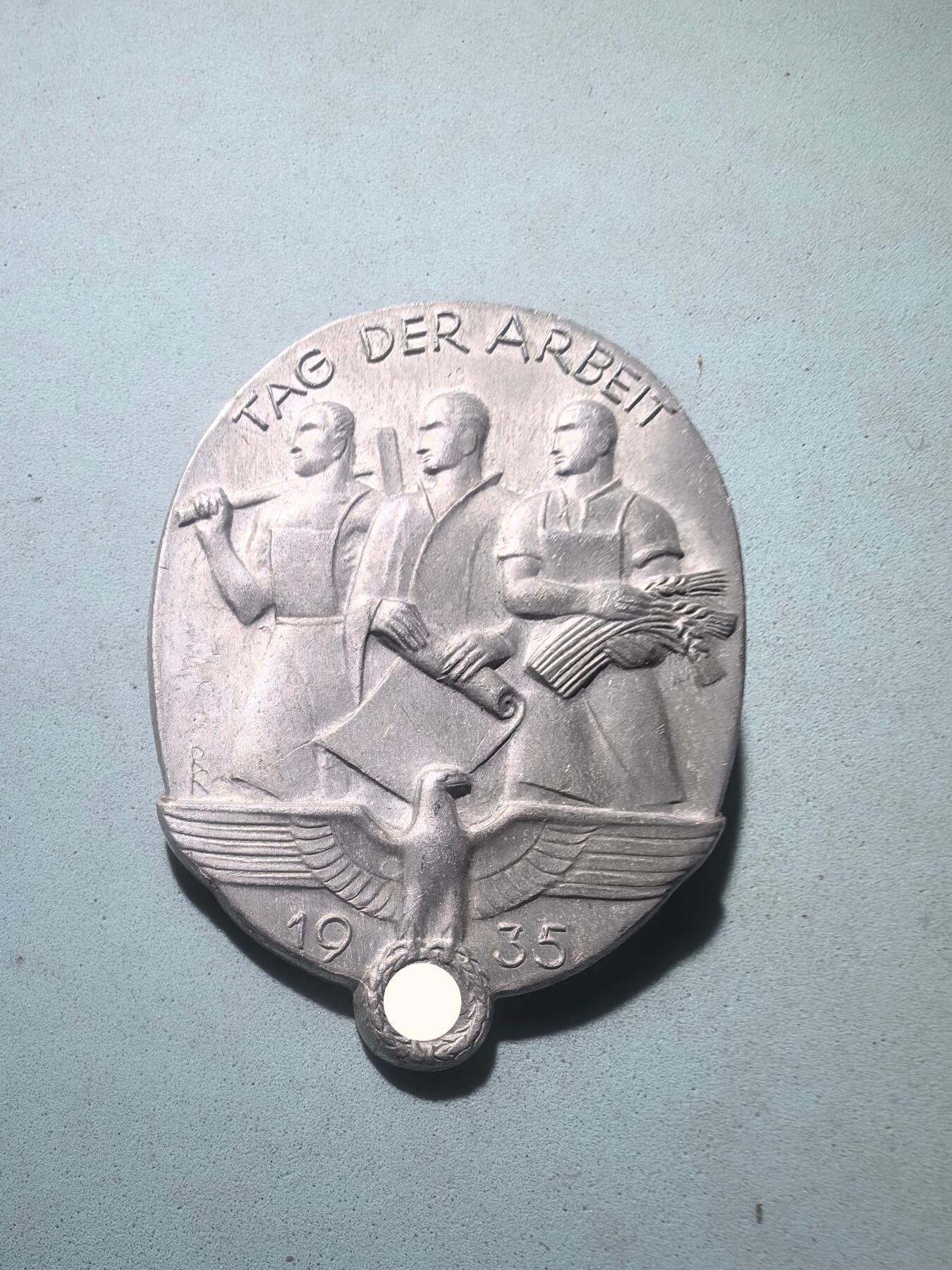 盛世勋华——号角文化勋章邮票专场拍卖第281期 德国（1939）1935年五一劳动节纪念证章 带厂标