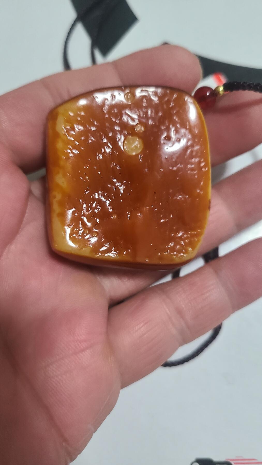 顺化黄土原皮饼干沉香吊坠