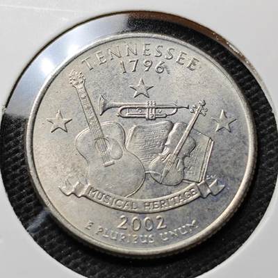 KK钱币收藏小铺 第347场 2月预留时间 周末发货 - 2002美国25分纪念币