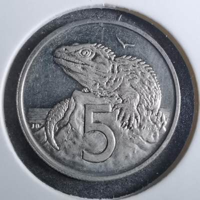 沼泽如烟--第848场 - 新西兰1981年5分精制币