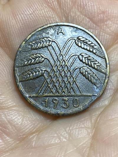 2025年第九十五场(总第一百二十一场）外国好品散币(免佣金) - 边伤–德意志魏玛共和国1930年10芬尼(A标柏林造)