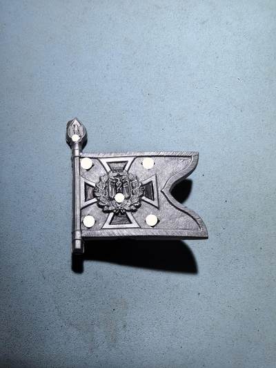 盛世勋华——号角文化勋章邮票专场拍卖第280期 - 德国（1939）陆军通信兵军旗证章 少见 带厂标