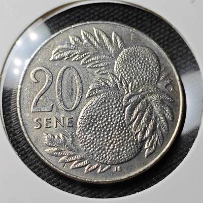 KK钱币收藏小铺 第347场 2月预留时间 周末发货 - 1996萨摩亚20分