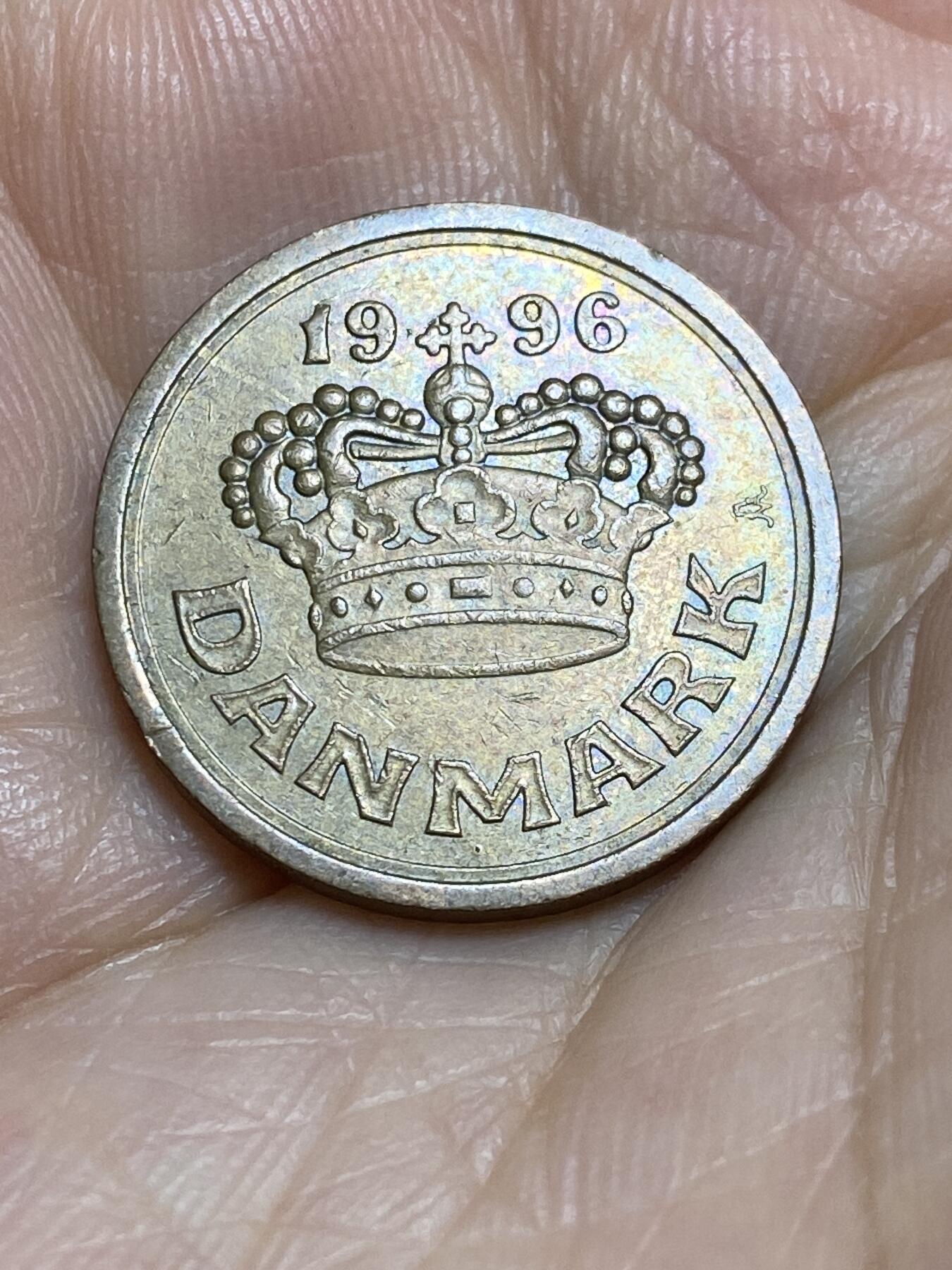 2025年第九十五场(总第一百二十一场）外国好品散币(免佣金) 丹麦🇩🇰1996年50欧尔(玛格丽特二世时期，LG; JP; A版)