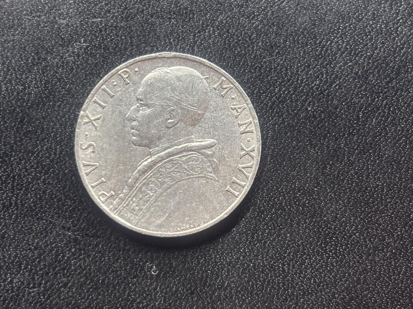 邮泉阁限时拍卖第二十六场 各国硬币专场（硬币在国外） 梵蒂冈1955年10里拉