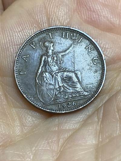 2025年第九十五场(总第一百二十一场）外国好品散币(免佣金) - 英国🇬🇧1926年1法新(乔治五世第三版，首发年)