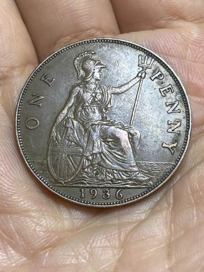 2025年第九十五场(总第一百二十一场）外国好品散币(免佣金) - 英国🇬🇧1936年1便士(乔治五世逝世年，第三版关门年)