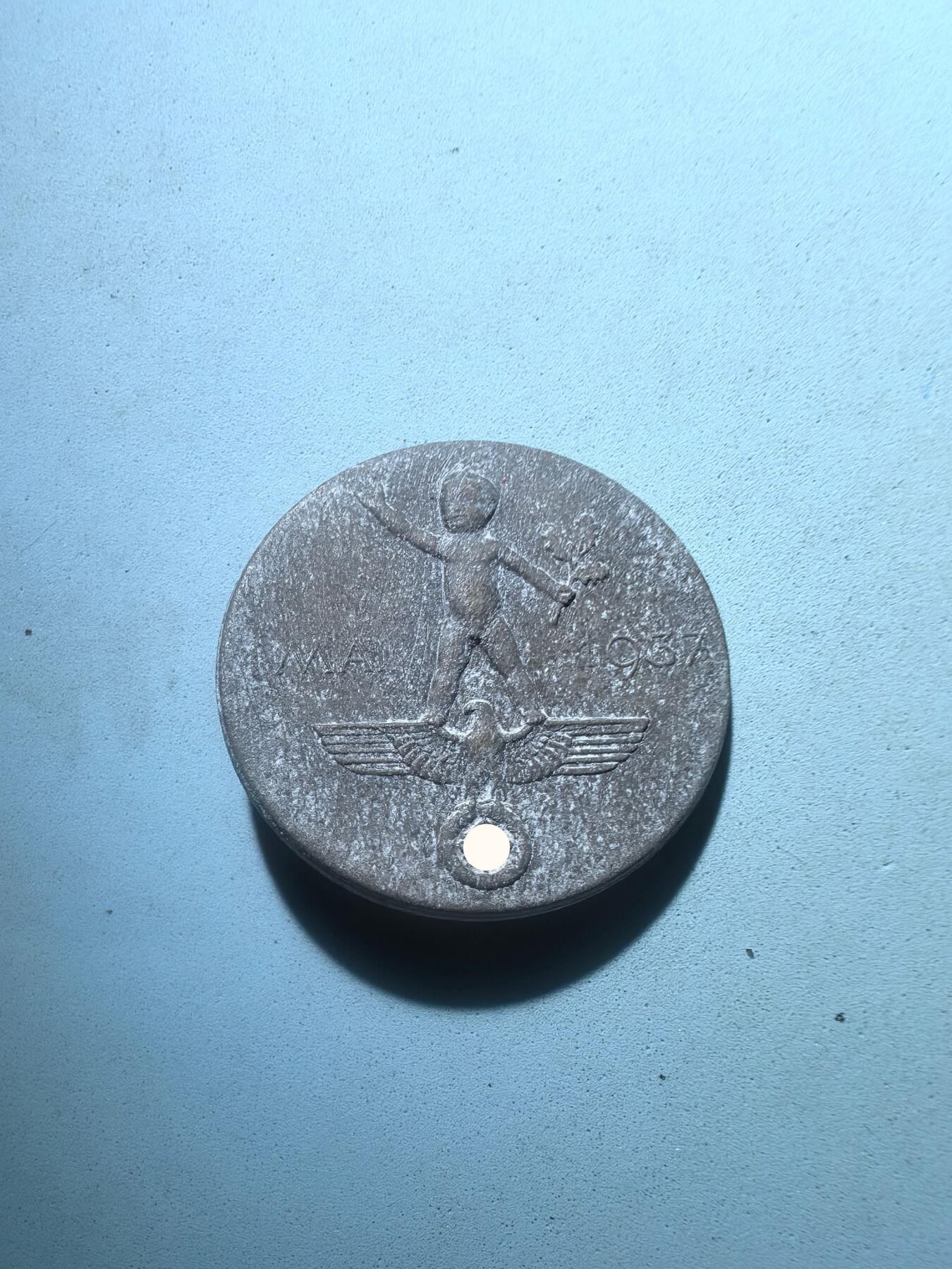 盛世勋华——号角文化勋章邮票专场拍卖第280期 德国（1939）1937年五一劳动节纪念证章 带厂标