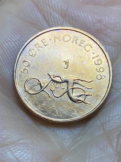 2025年第九十五场(总第一百二十一场）外国好品散币(免佣金) - 挪威🇳🇴1998年50欧尔(哈拉尔五世时期)