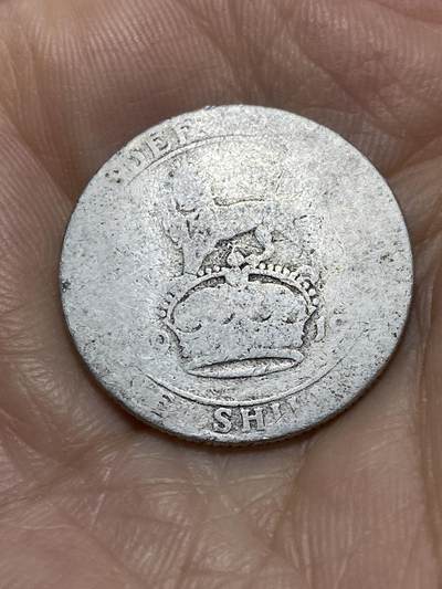 2025年第九十五场(总第一百二十一场）外国好品散币(免佣金) - 英国🇬🇧1919年1先令银币(乔治五世第一版关门年，925银)