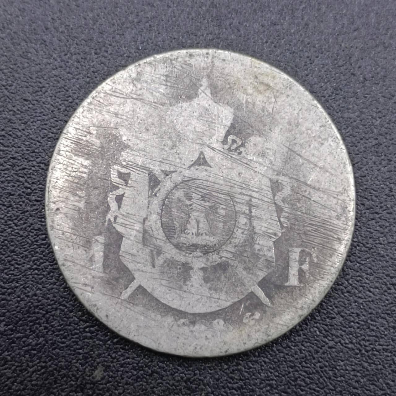 【淘币小摊】限时拍第七百五十二拍  小银币场 满百包邮可预留两周  周一统一发货  法国1868年拿破仑三世1法郎银币