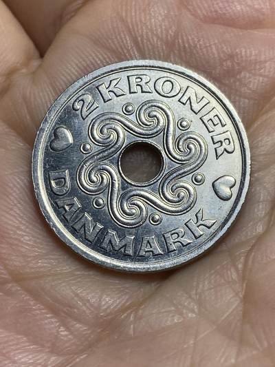 2025年第九十五场(总第一百二十一场）外国好品散币(免佣金) - 丹麦🇩🇰2000年2克朗(玛格丽特二世时期，LG; JP; A版)