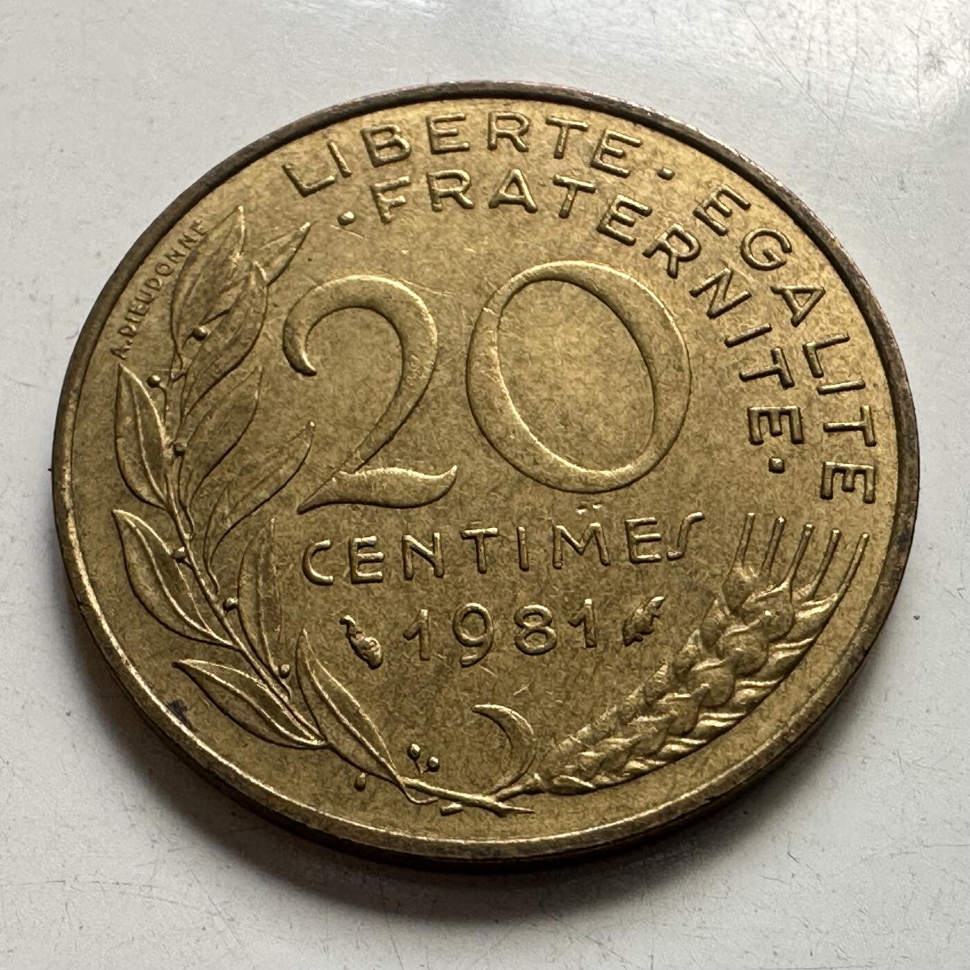 🌹外币初藏🌹🐯2025年第105场 周二无佣金特价场 法国1981年20分