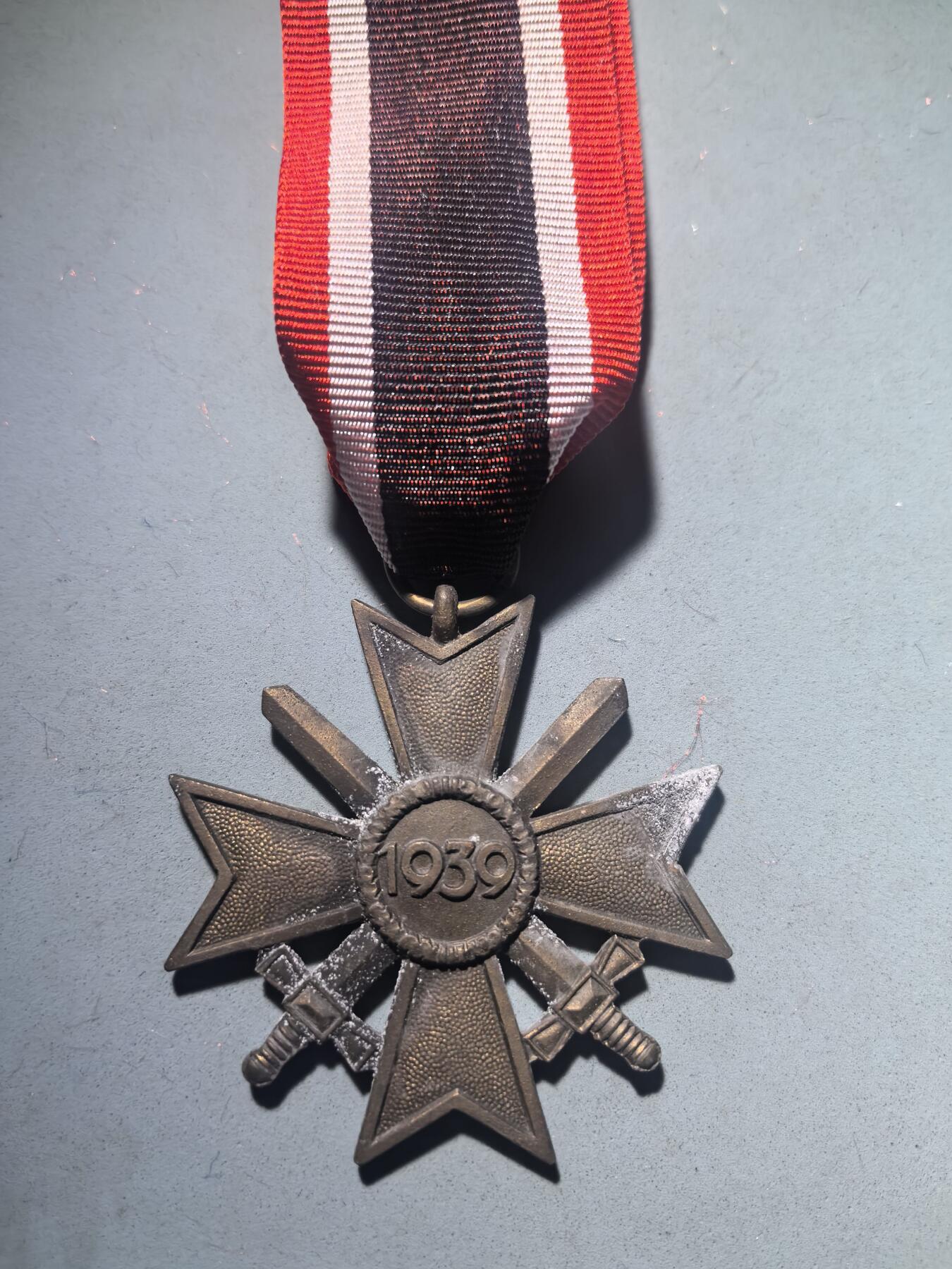 盛世勋华——号角文化勋章邮票专场拍卖第280期 德国（1939）二级佩剑战功十字勋章  带15厂厂标（Friedrich Orth）
