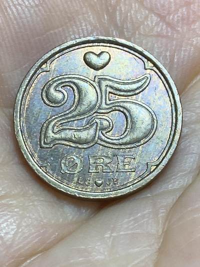 2025年第九十五场(总第一百二十一场）外国好品散币(免佣金) - 丹麦🇩🇰1996年25欧尔(玛格丽特二世时期，LG; JP; A版)