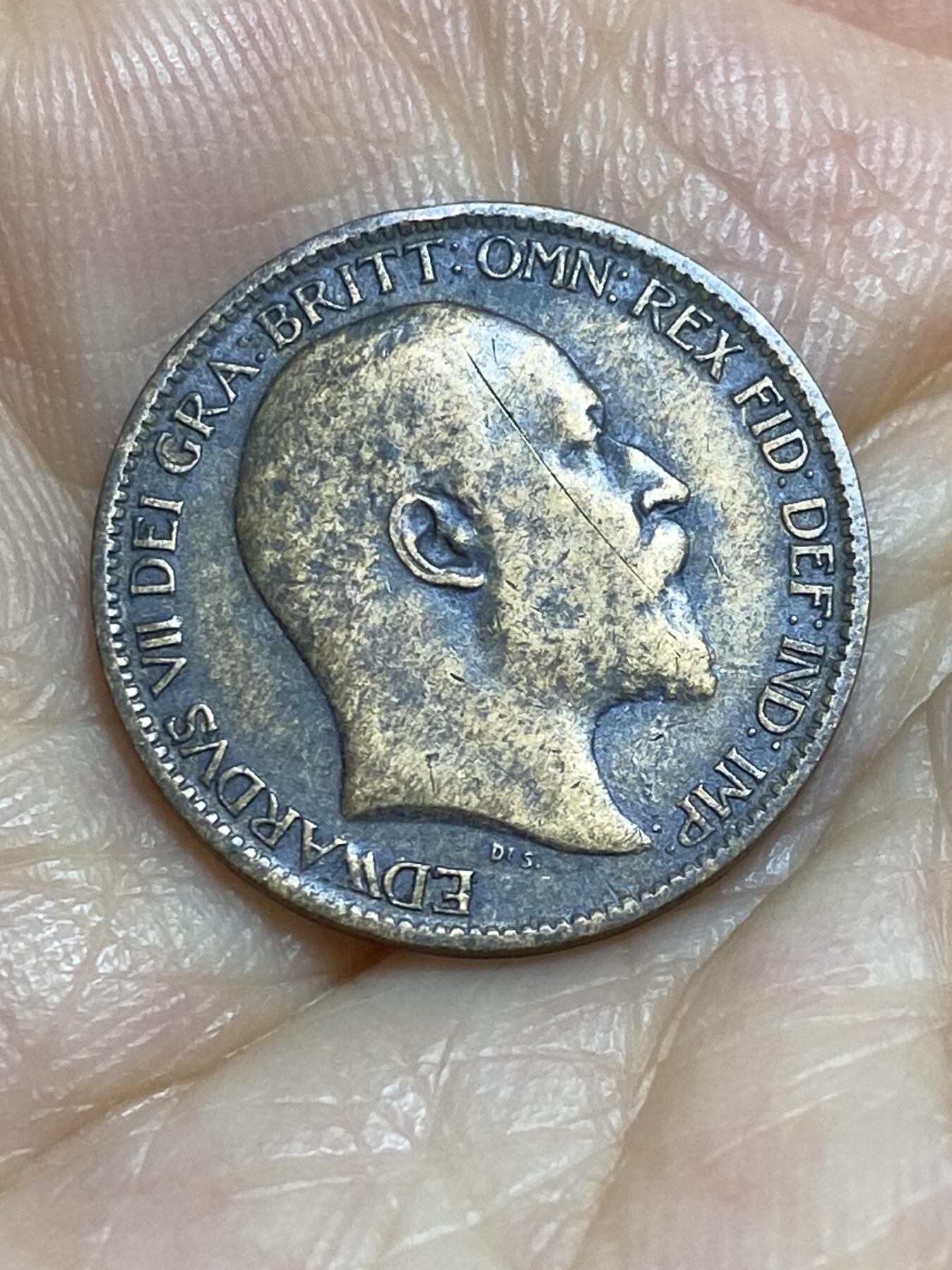 2025年第九十五场(总第一百二十一场）外国好品散币(免佣金) 英国🇬🇧1906年1法新(爱德华七世时期)
