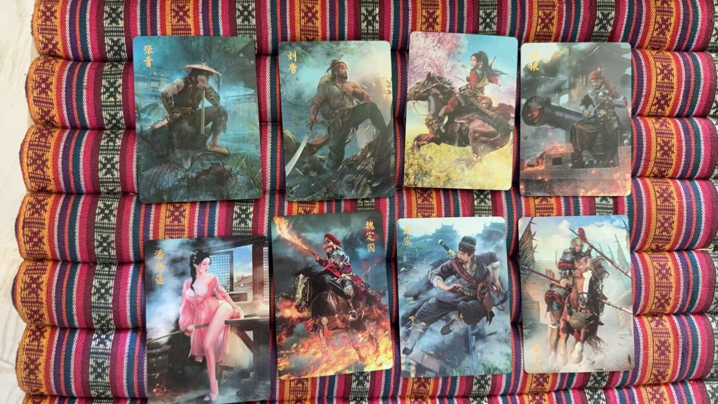 光影卡牌第23期，各家亲签，各家套卡，持续收拍品 燎原巴丁水浒金彩44张