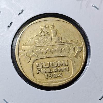 KK钱币收藏小铺 第347场 2月预留时间 周末发货 - 1984芬兰5马克 破冰船