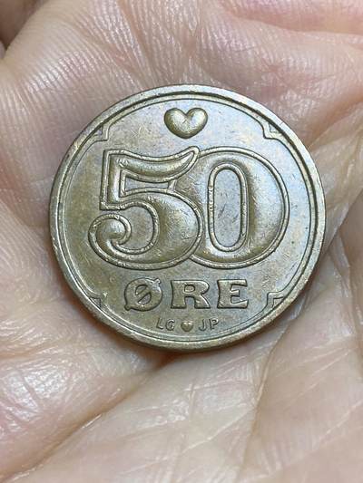 2025年第九十五场(总第一百二十一场）外国好品散币(免佣金) - 丹麦🇩🇰1994年50欧尔(玛格丽特二世时期，LG; JP; A版)