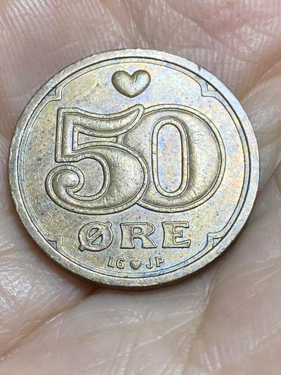 2025年第九十五场(总第一百二十一场）外国好品散币(免佣金) - 丹麦🇩🇰1996年50欧尔(玛格丽特二世时期，LG; JP; A版)