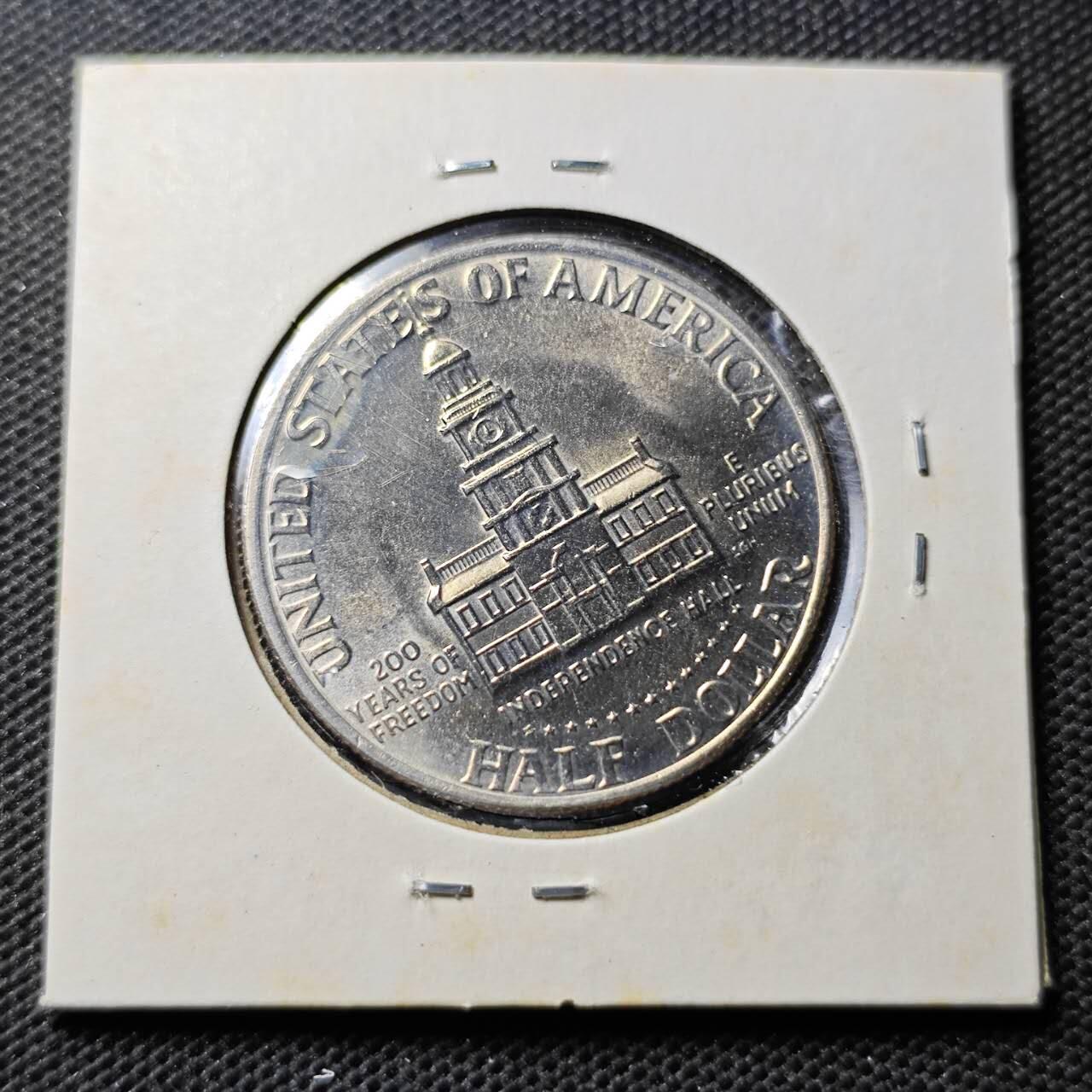 KK钱币收藏小铺 第347场 2月预留时间 周末发货  1976美国50分纪念币