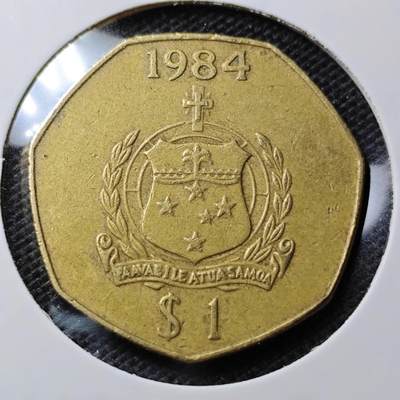KK钱币收藏小铺 第347场 2月预留时间 周末发货 - 1984萨摩亚1塔拉