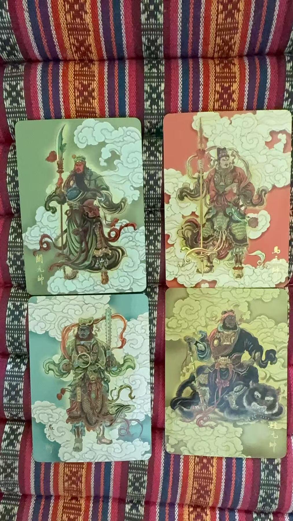 光影卡牌第23期，各家亲签，各家套卡，持续收拍品 飞将水浒特卡四大元帅彩闪