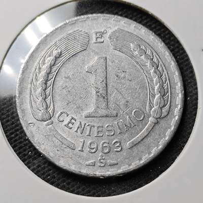 KK钱币收藏小铺 第347场 2月预留时间 周末发货 - 1963智利1分 飞鹰