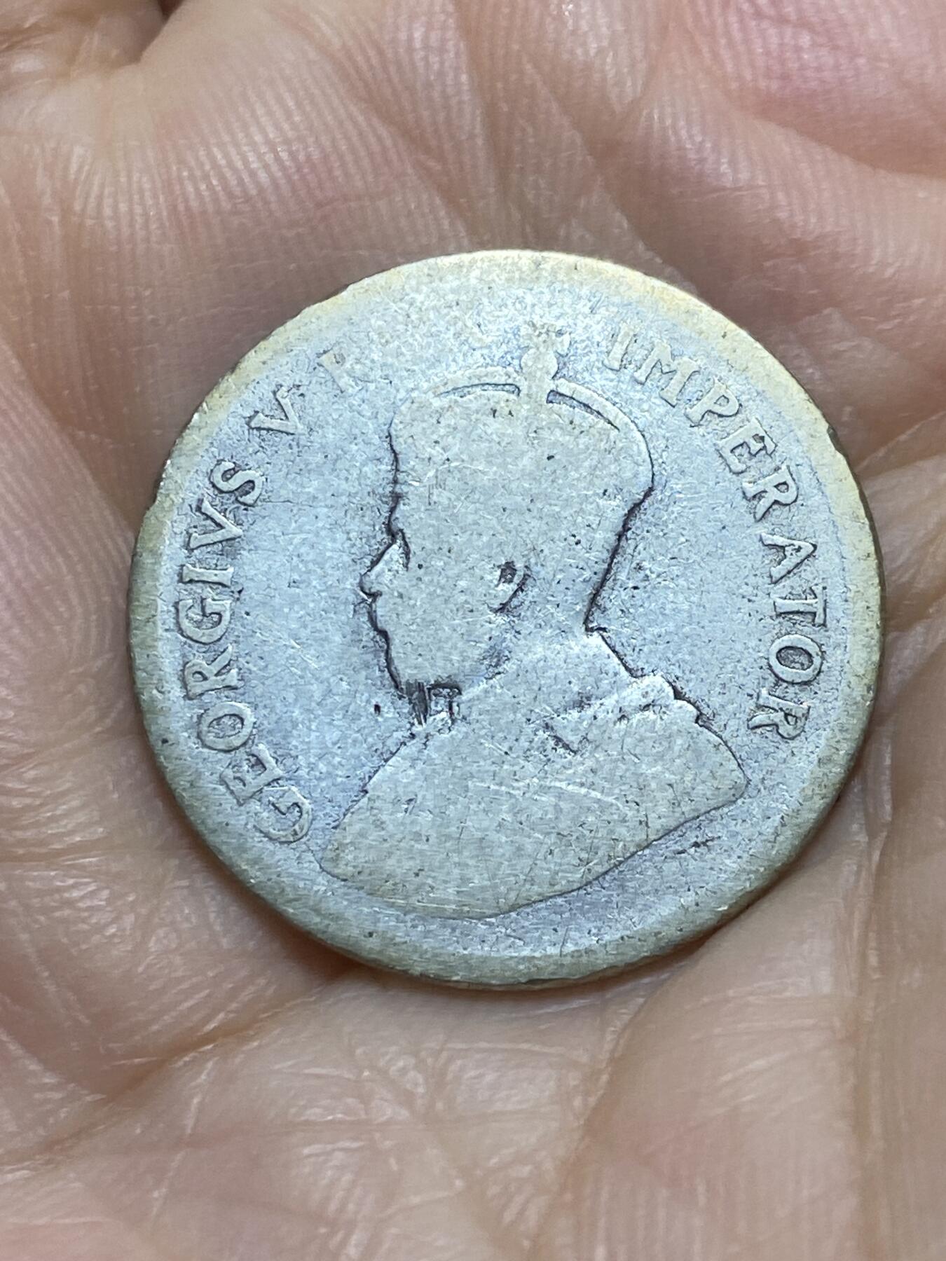 2025年第九十五场(总第一百二十一场）外国好品散币(免佣金) 英属南非1先令银币(乔治五世时期，800银)