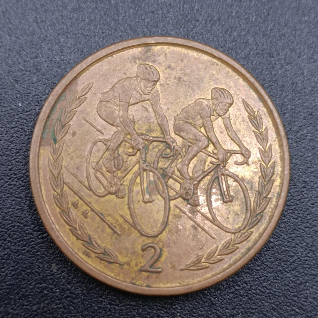 【淘币小摊】实时拍第七百五十一拍  散币场  满百包邮可预留二周 每周一统一发货   马恩岛1998年2便士铜币