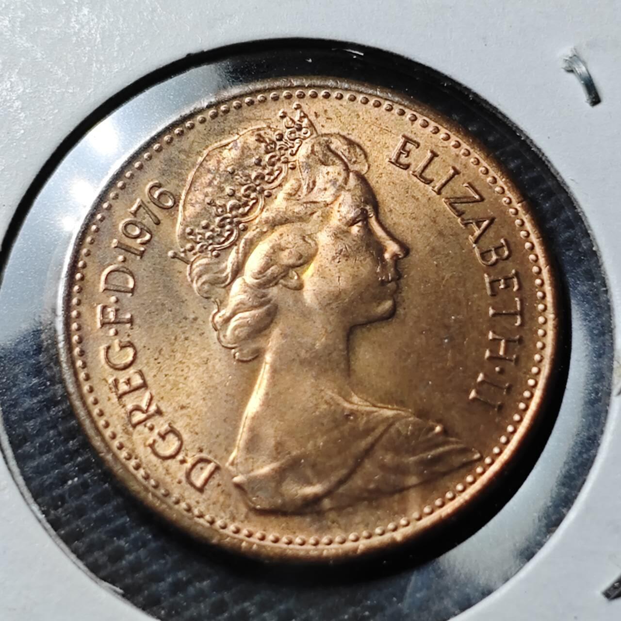 KK钱币收藏小铺 第347场 2月预留时间 周末发货  1976英国1便士好品