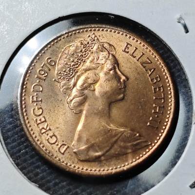 KK钱币收藏小铺 第347场 2月预留时间 周末发货 -  1976英国1便士好品