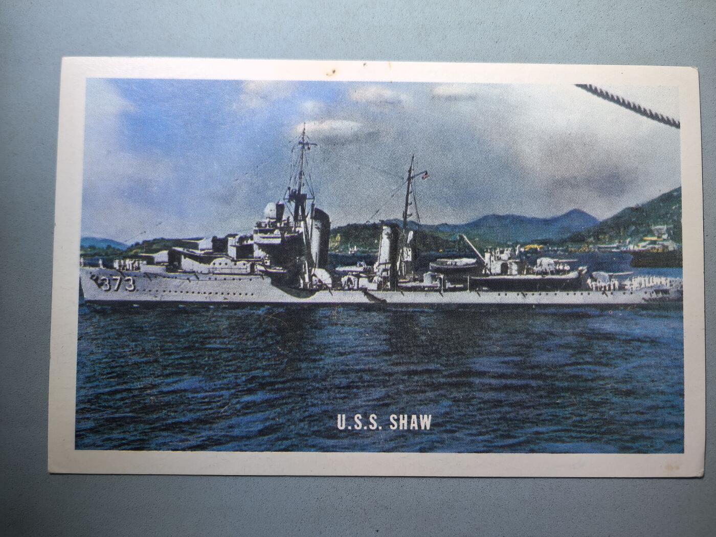 盛世勋华——号角文化勋章邮票专场拍卖第280期 美国二战时期军舰专题明信片 肖号驱逐舰