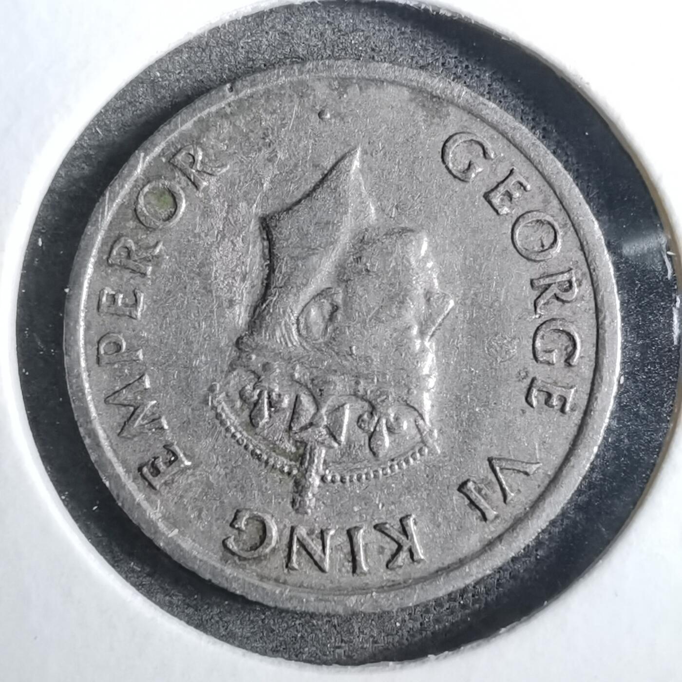 沼泽如烟--第848场 英属印度1947年四分之一卢比