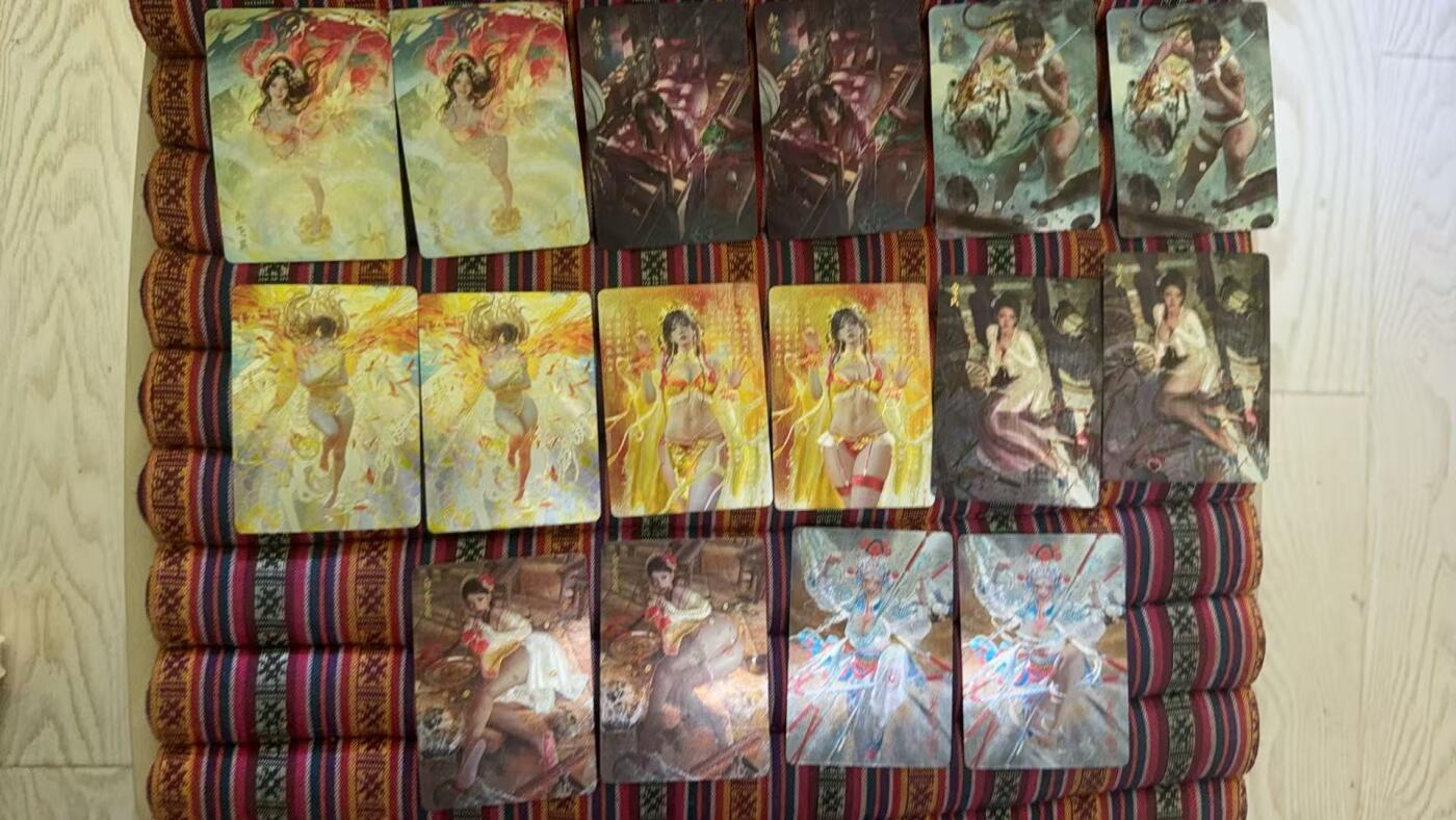 光影卡牌第23期，各家亲签，各家套卡，持续收拍品 妖姬传粗闪26个人物52张