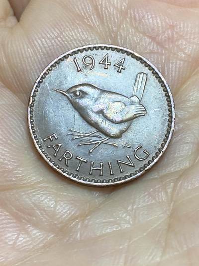 2025年第九十五场(总第一百二十一场）外国好品散币(免佣金) - 英国🇬🇧1944年1法新(乔治六世第一版)