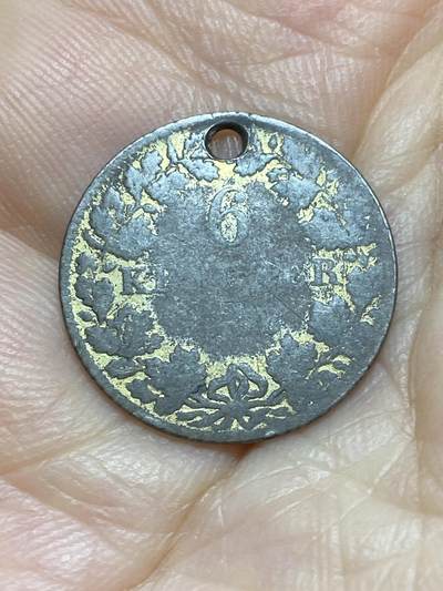 2025年第九十五场(总第一百二十一场）外国好品散币(免佣金) - 打孔少见品种–德意志邦国–黑森达姆施塔特6克鲁泽银币(路德维希二世时期，1838–1842年版，350银)