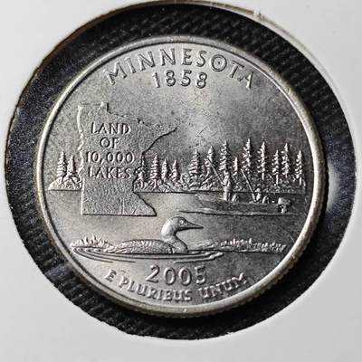 KK钱币收藏小铺 第347场 2月预留时间 周末发货 - 2005美国25分 纪念币