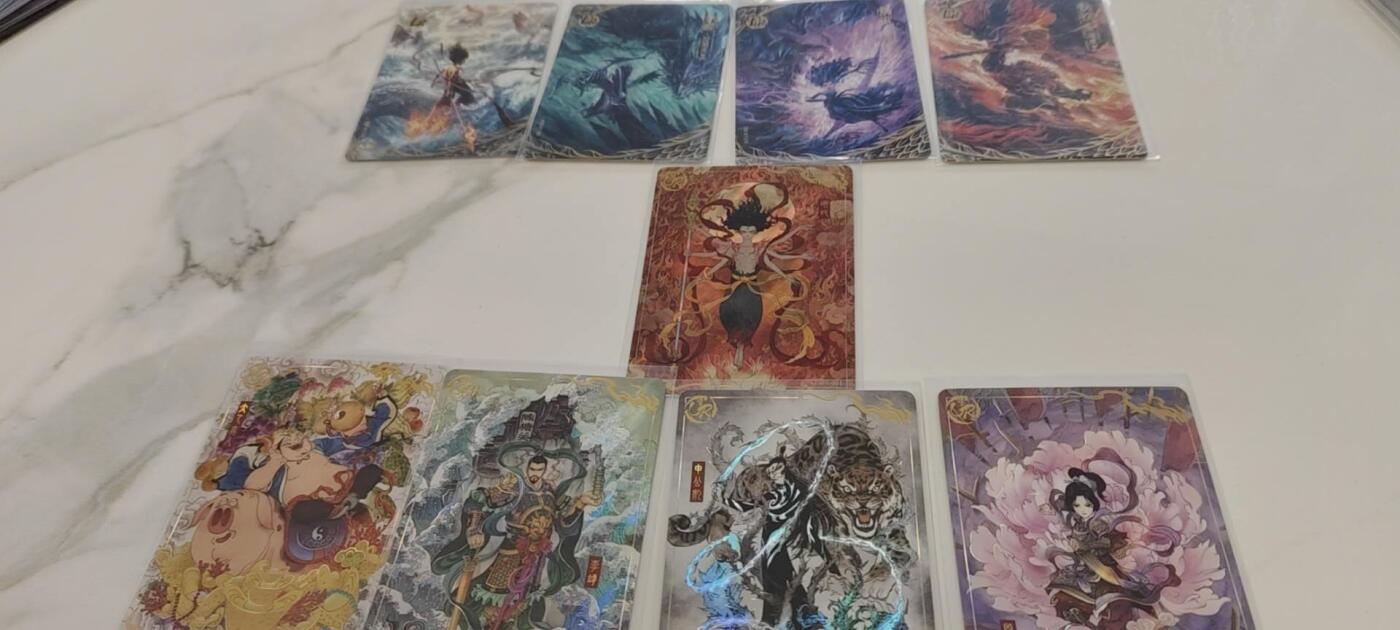 秋原瞳的小店第二十四期（持续收拍，祝大家国庆中秋快乐，好好睡它个自然醒） 卡游哪吒一弹ur.lr一套齐共9张