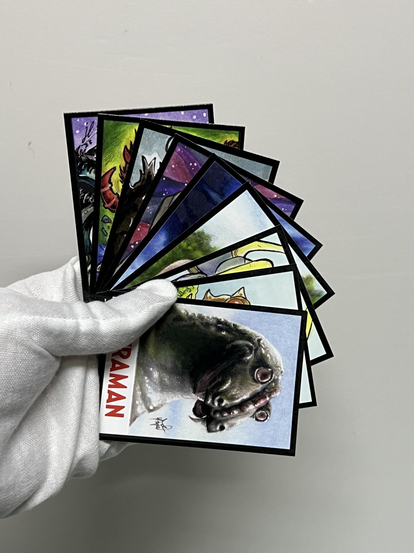 零元拍：RRParks Ultraman 归来的奥特曼 杰克奥特曼  圆谷公司 杰克奥特曼  手绘复刻卡 超人气怪兽很多 非常稀有 大比例 10张一起拍！编号见卡背 