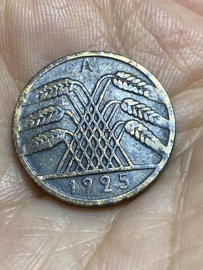 2025年第九十五场(总第一百二十一场）外国好品散币(免佣金) - 德意志魏玛共和国1925年10芬尼(A标柏林造)